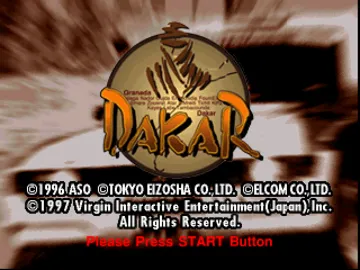 Dakar 97 (JP) screen shot title